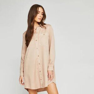 Gentle Fawn Katie Shirt Dress- Long Tencel Shirt Dress/Tunic- Small